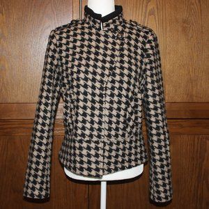 Banana Republic | Black and Brown Wool Plaid Outerwear Jacket